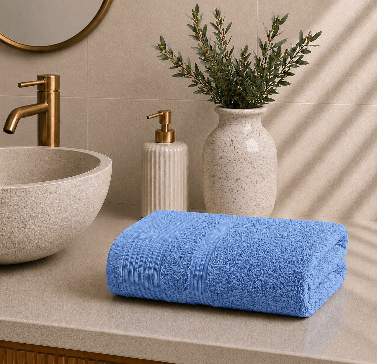 bluee Η πετσέτα προσώπου Αstron Italy με διαστάσεις 50×90 εκατοστά είναι ένα προϊόν υψηλής ποιότητας. Κατασκευασμένη από 100% βαμβάκι πεννιε βάρους 550gr/m2