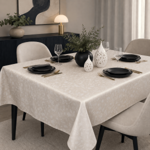 Διαχρονικό τραπεζομάντηλο 140x280cm από εξαιρετική ποιότητα, με διακριτικά σχέδια.